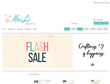 Tablet Screenshot of meilipaperie.com